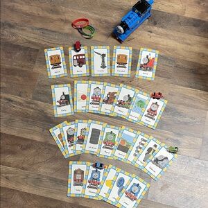 Thomas & Friends cards, minis, and Thomas whistle